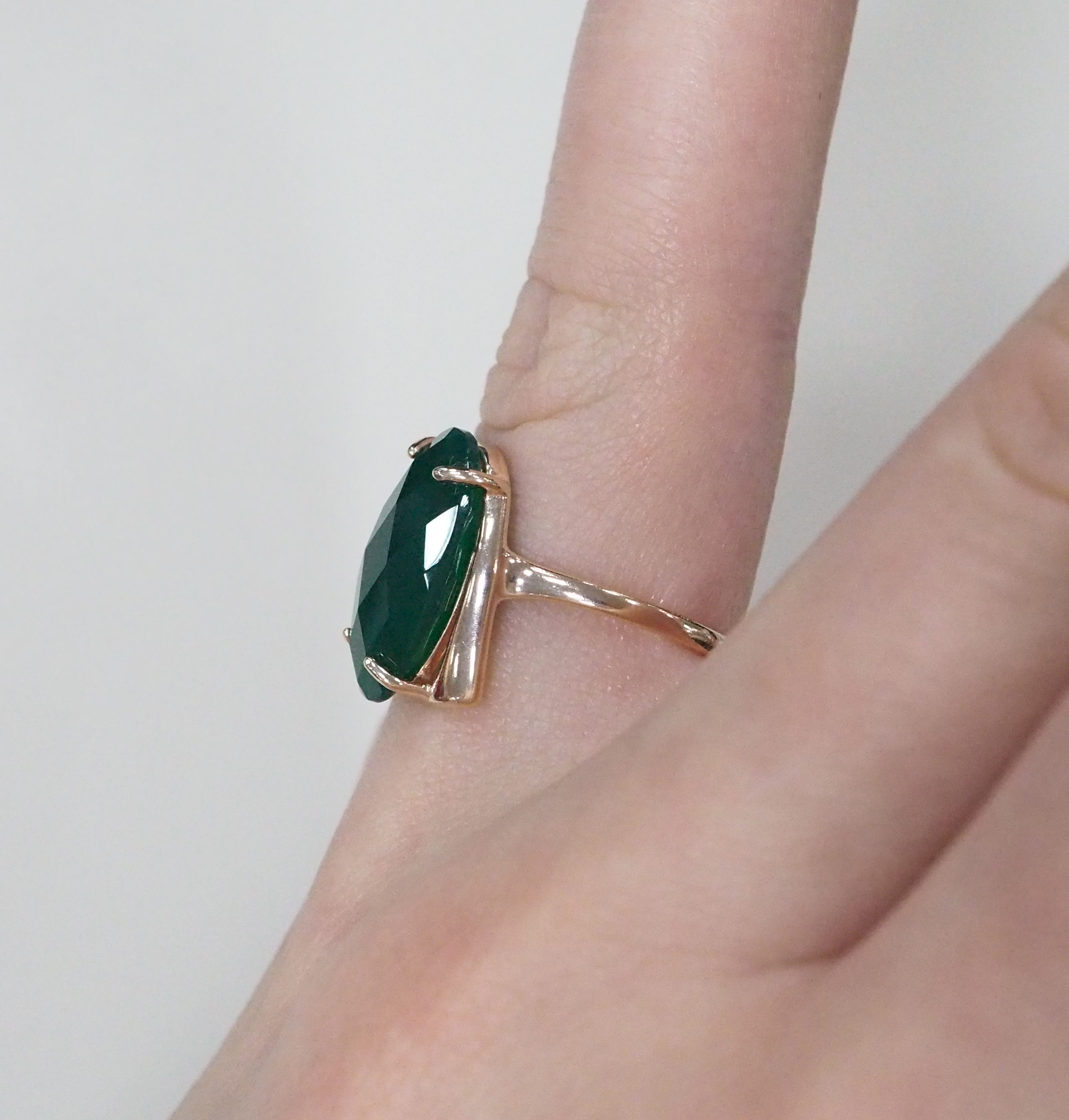 Серебряное кольцо с агатом